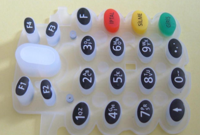 硅膠按鍵凸字填色滴膠 硅膠按鍵凸字填色滴膠